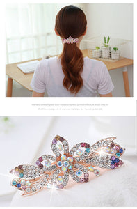 HAPPY00000 23 LC - F   10.5X3.9cm Flower Shape Hair Clip (Multiple color)