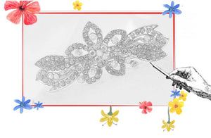 HAPPY00000 23 LC - F   10.5X3.9cm Flower Shape Hair Clip (Multiple color)