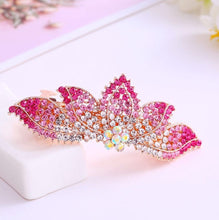 将图片加载到图库查看器，HAPPY00000 19 LC - C   9.5X3.5cm Crown Shape Hair Clip (Red, purple, and multiple colors)