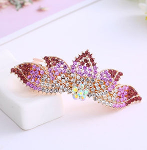 HAPPY00000 19 LC - C   9.5X3.5cm Crown Shape Hair Clip (Red, purple, and multiple colors)