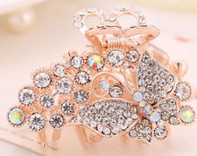 将图片加载到图库查看器，HAPPY000004 HC - B   7.5cm Butterfly Shape Claw Hair Clip (Multiple, pink, and white colors)