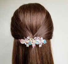 将图片加载到图库查看器，HAPPY00000 21 LC - F   8X3.5cm Flower Shape Hair Clip (Pink and multiple colors)