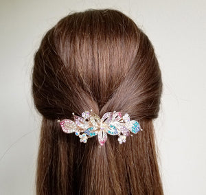 HAPPY00000 21 LC - F   8X3.5cm Flower Shape Hair Clip (Pink and multiple colors)